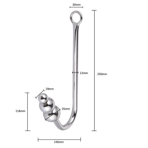 Anal Hooks Hook Elegant Collar Anal Cuffs 5334 and Beaded with 0120